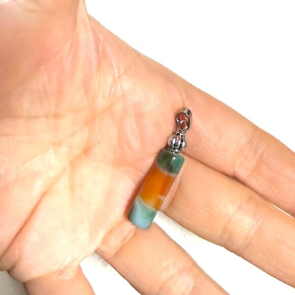 2/$20, Multicolor Dyed Agate Pendant - Picture 10 of 10